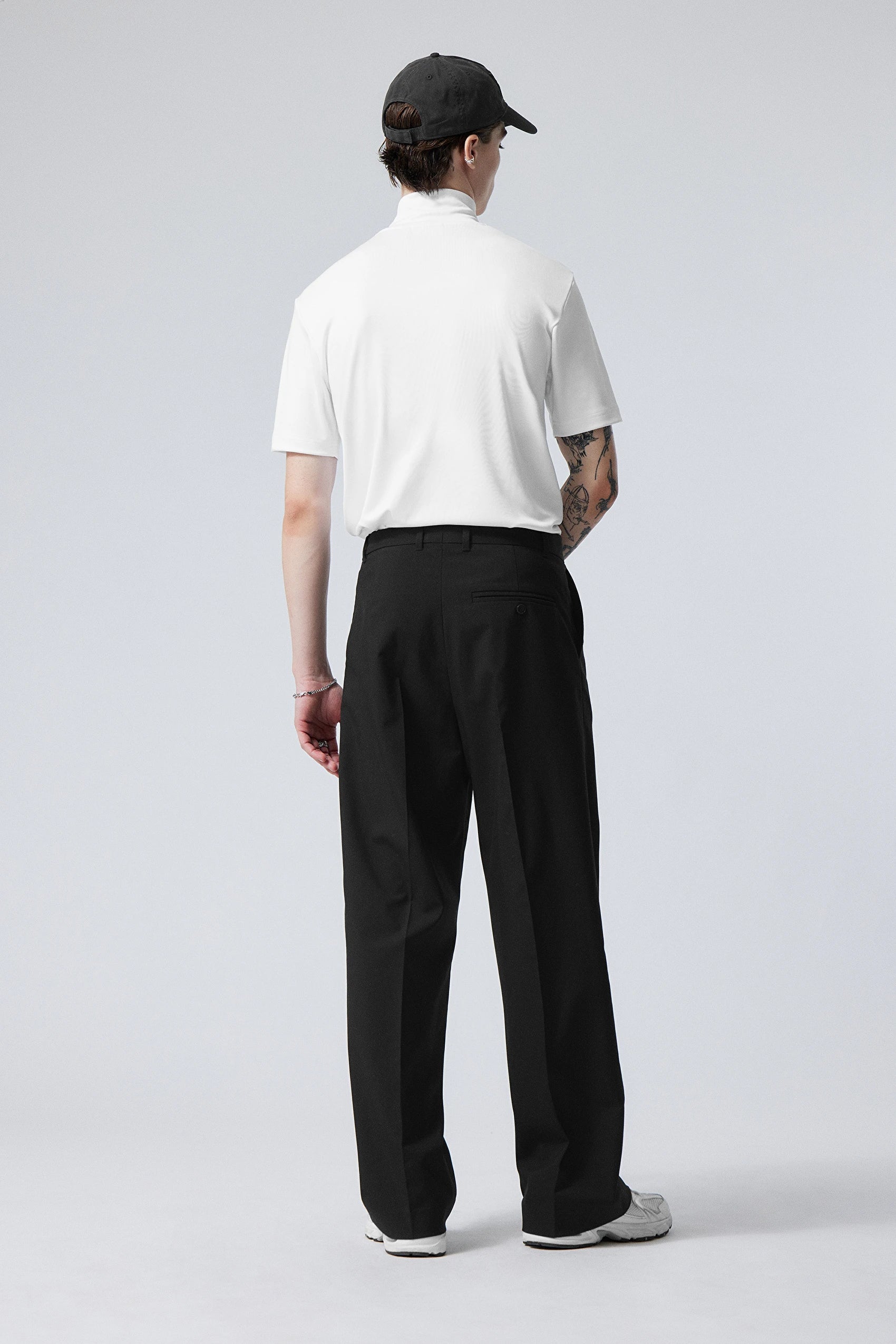 Uno Loose Suit Trousers Black