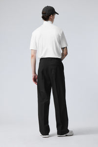 Uno Loose Suit Trousers Black