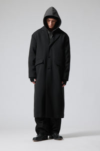 Armond Wool Long Coat Dark Grey