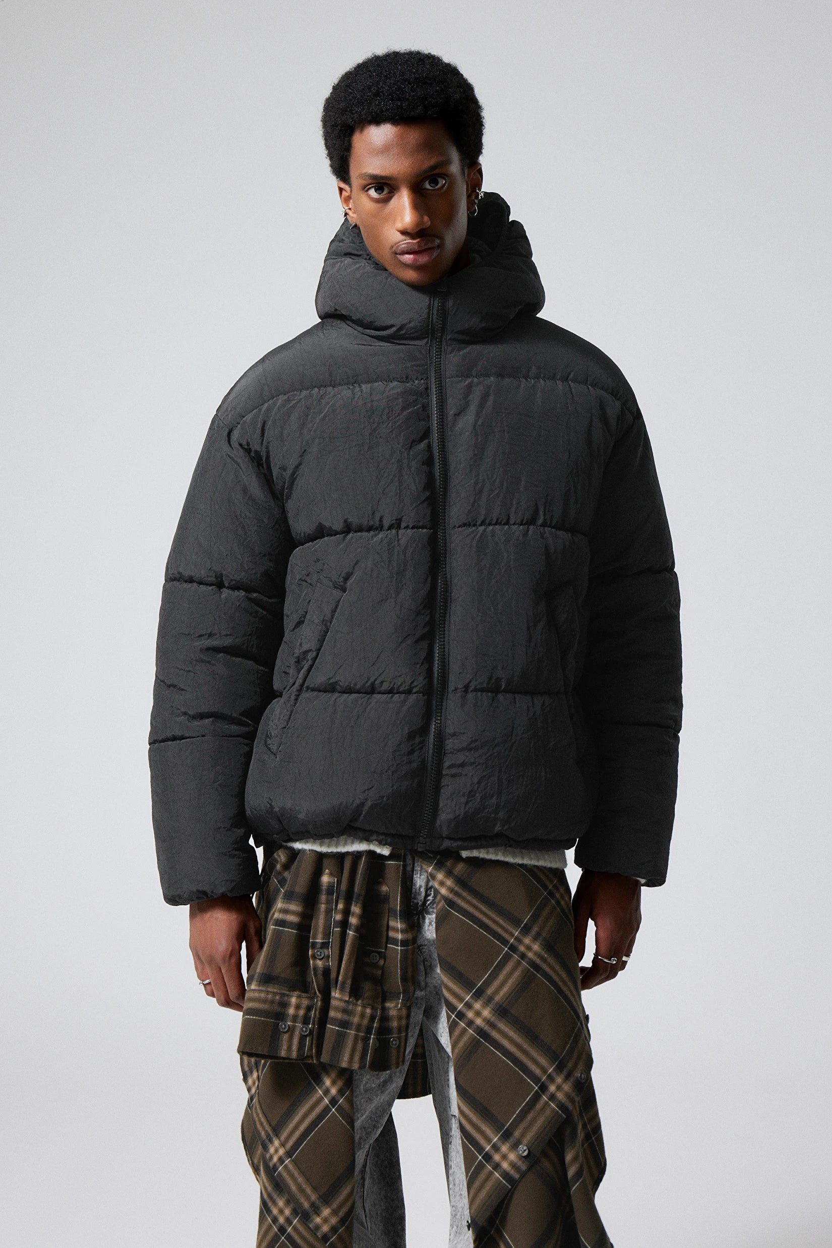Pat Puffer Jacket Black