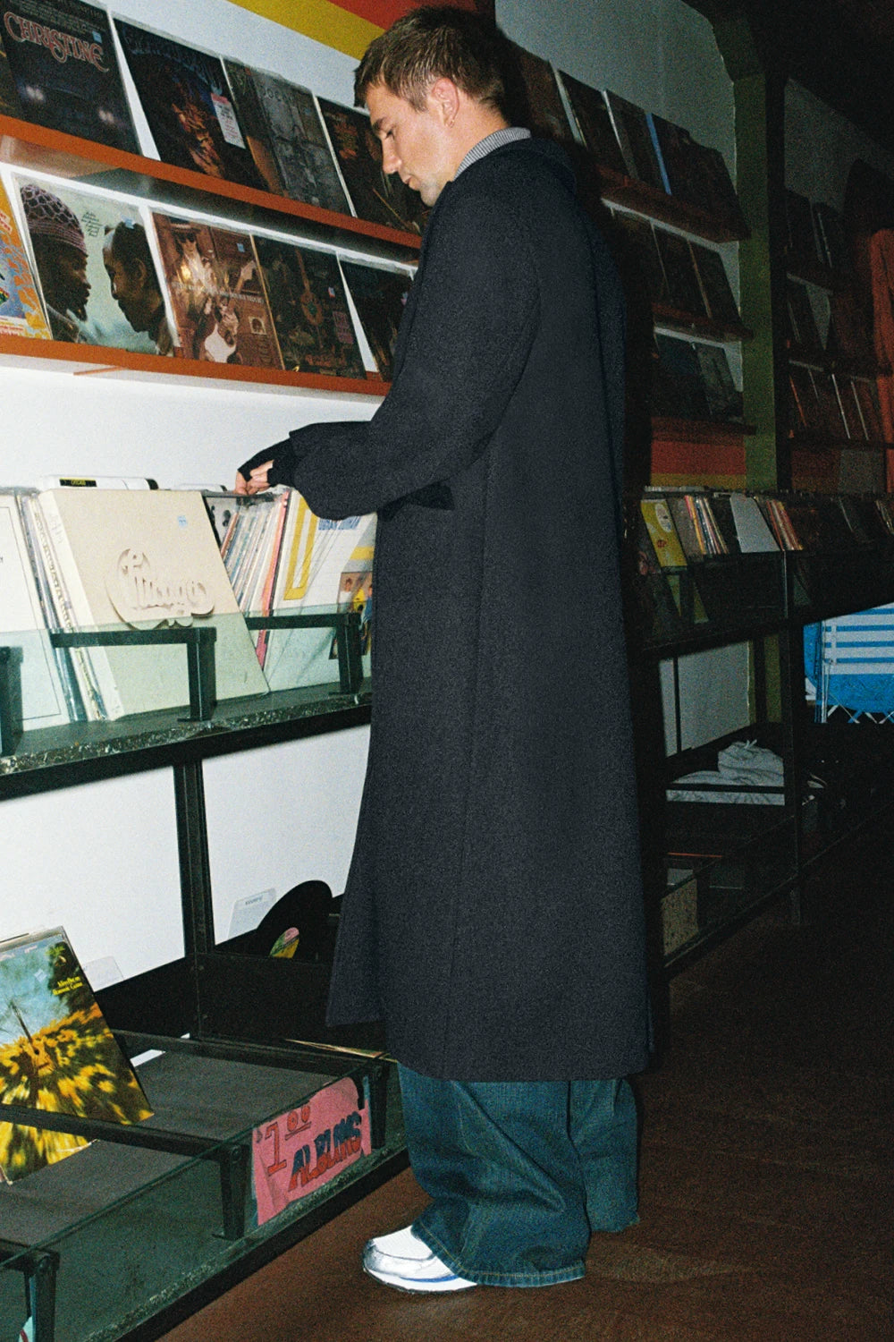 Armond Wool Long Coat Dark Grey