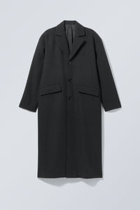 Armond Wool Long Coat Dark Grey