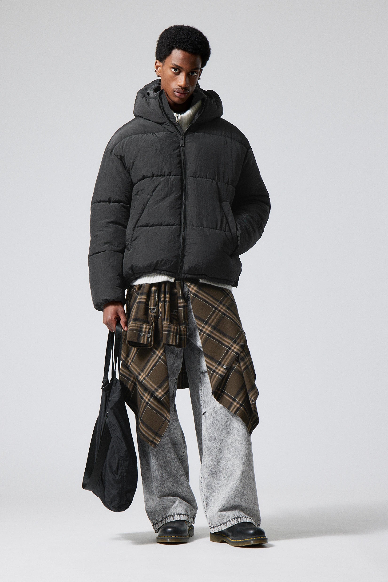 Pat Puffer Jacket Black