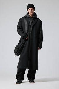 Armond Wool Long Coat Dark Grey