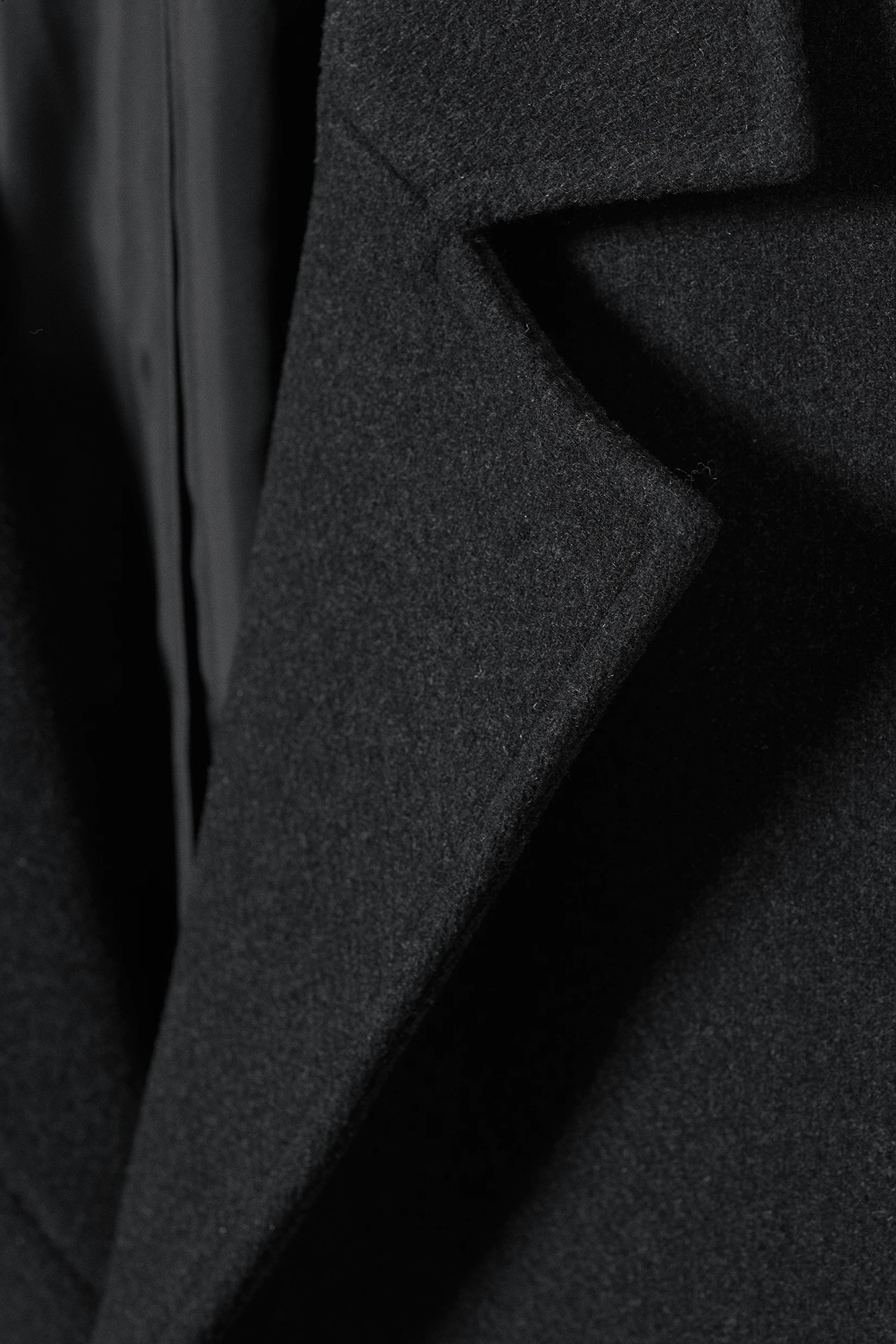 Armond Wool Long Coat Dark Grey