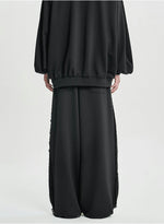 Lade das Bild in den Galerie-Viewer, Multi Lace Trim One Tuck Track Pants
