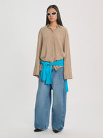 Lade das Bild in den Galerie-Viewer, Juri Bluse Beige/Pink
