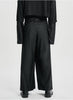 Wool Blend Hakama Pants Black
