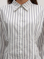 Lade das Bild in den Galerie-Viewer, Jarvis Bluse Navy Stripe
