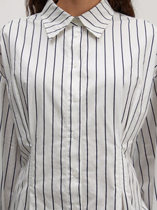 Jarvis Bluse Navy Stripe
