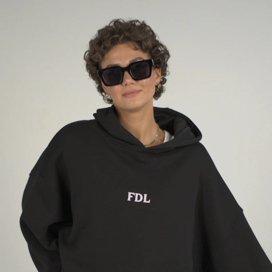 Detroit Oversized Hoody Black