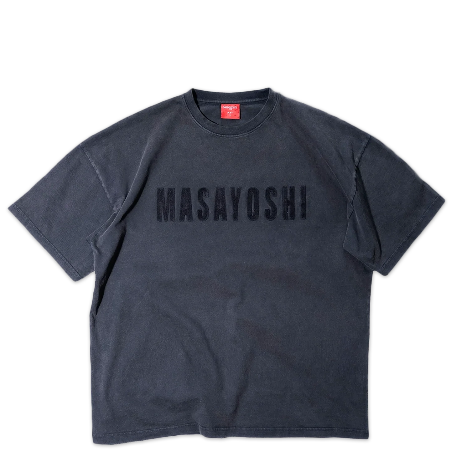 Embroidery T-Shirt Washed Black