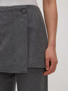 Carolin Wool Trousers Grey Melange