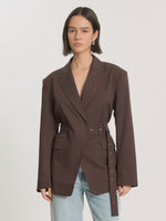Lade das Bild in den Galerie-Viewer, Alaula Blazer Black Coffee
