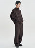 Multi Lace Track Jacket Dark Brown