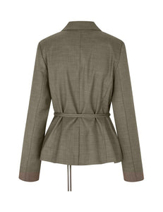 Ivia Blazer Chicory Coffee Melange