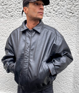 Racing Leather Jacket Black