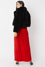Lade das Bild in den Galerie-Viewer, Faux Fur Jacket Black
