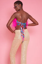 Lade das Bild in den Galerie-Viewer, Gold Sequin Trousers
