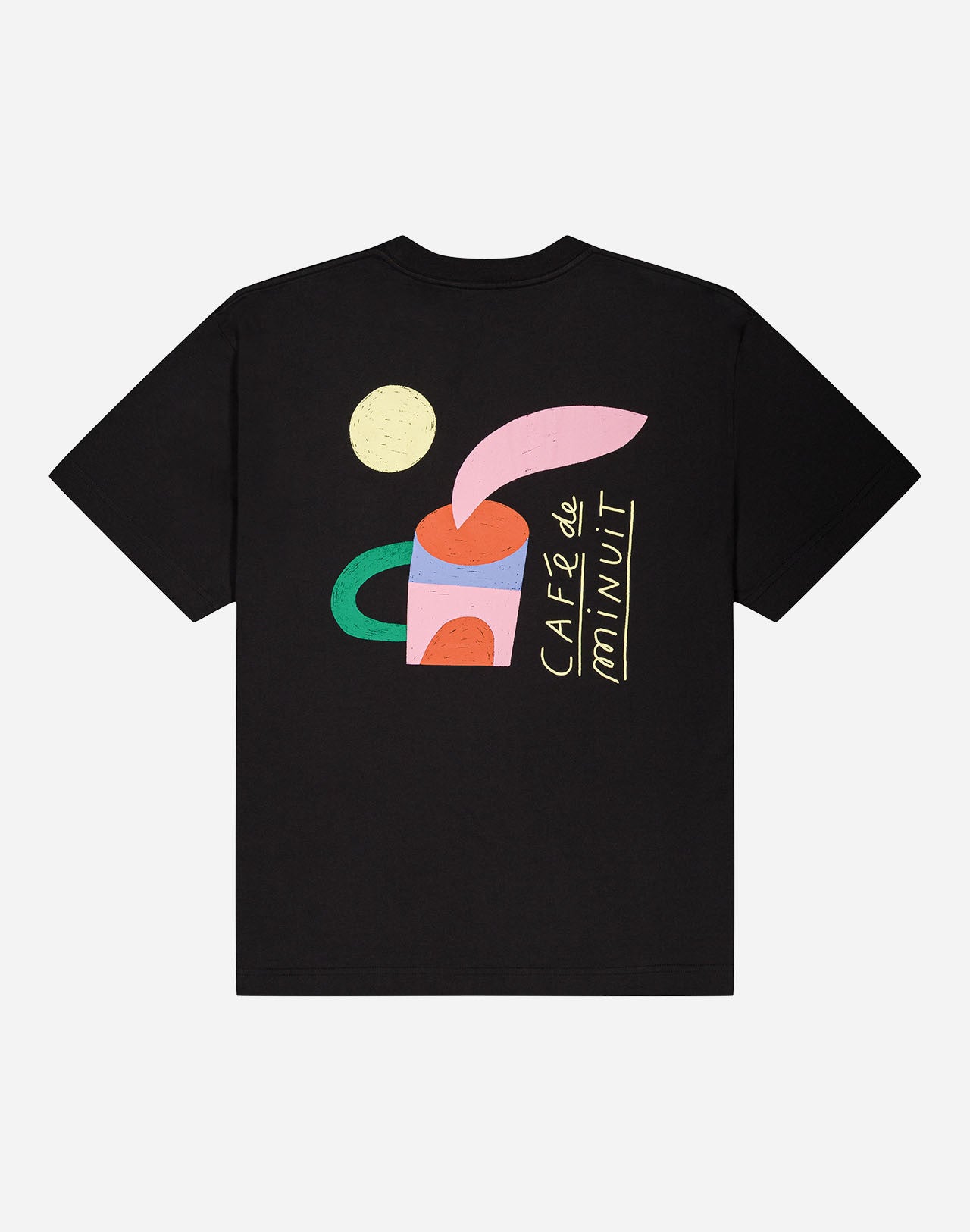 T-Shirt Cafe De Minuit Noir Carbone