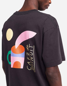 T-Shirt Cafe De Minuit Noir Carbone