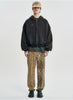 Cropped Washed Up Hoodie Black