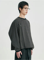 Lade das Bild in den Galerie-Viewer, Sculptured Stripe Longsleeve Black
