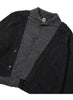 Double Layered Turtleneck Cardigan Charc