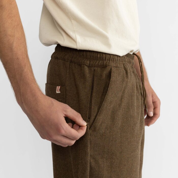 Casual Trousers Herringbone