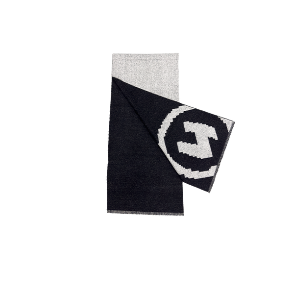 Circle Logo Scarf Black/White