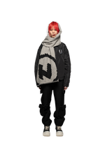 Lade das Bild in den Galerie-Viewer, Circle Logo Scarf Black/White
