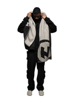 Lade das Bild in den Galerie-Viewer, Circle Logo Scarf Black/White
