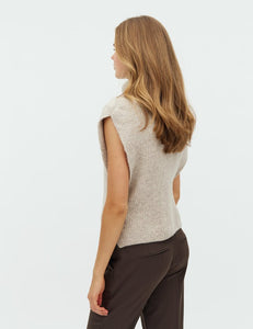 Tristiana Scarf Light Taupe Melange