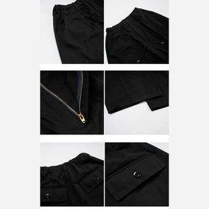 Twill Balloon Pants Black