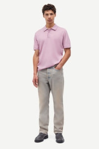 Sarowan Knit Polo Orchid Haze