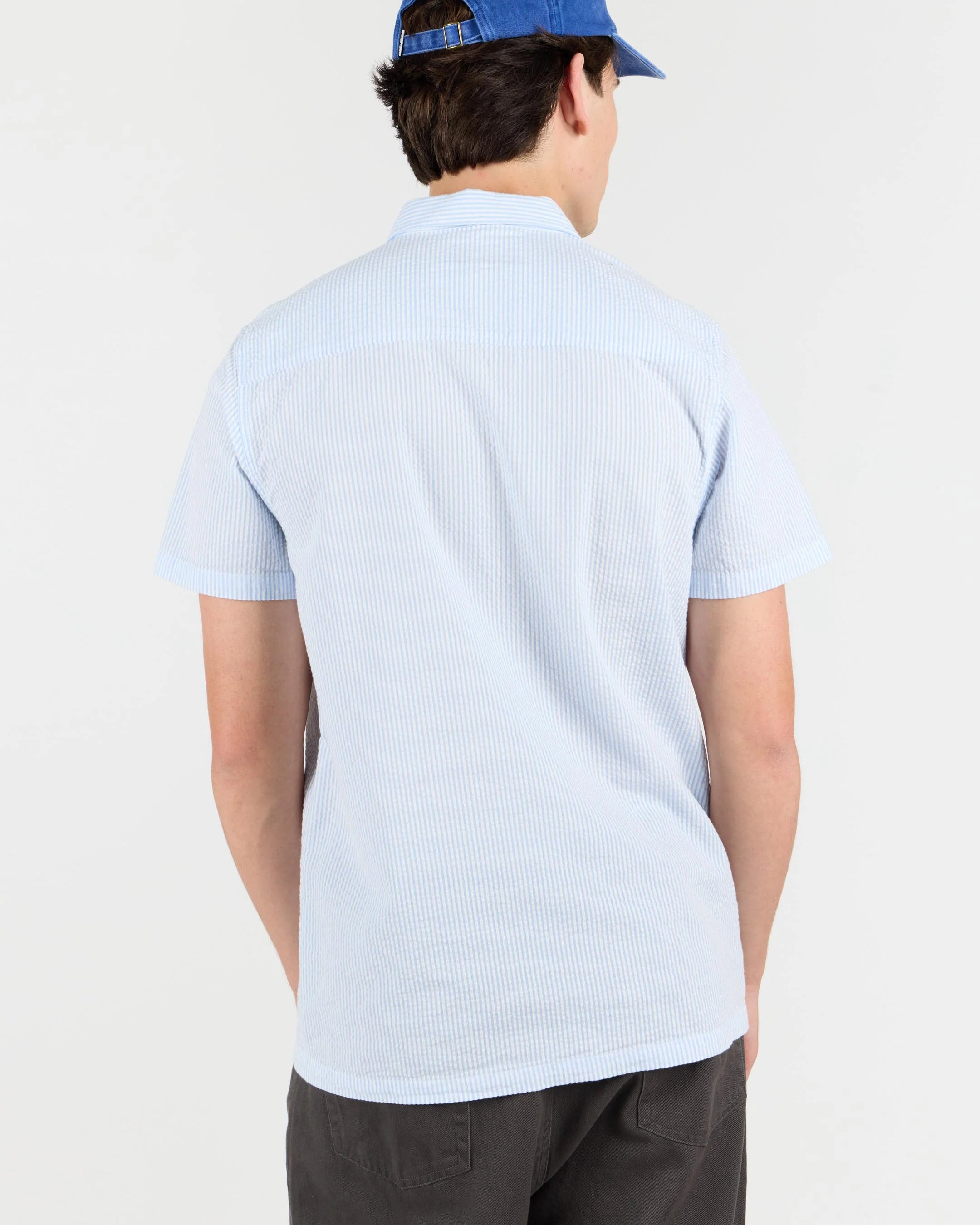 Whistler Seersucker Shirt Light Blue