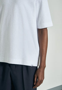 Studio Oversized Frottee T Weiß