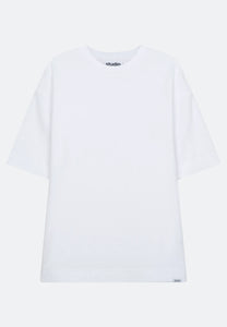Studio Oversized Frottee T Weiß