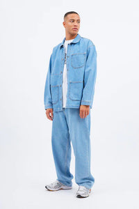 Niko Worker Jacket Pebble Light Retro