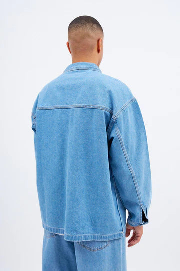 Niko Worker Jacket Pebble Light Retro