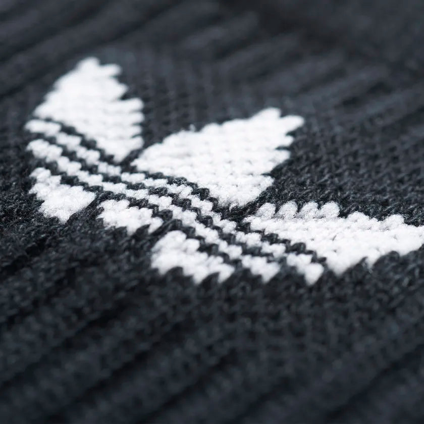 Solid Crew Socks Black/White