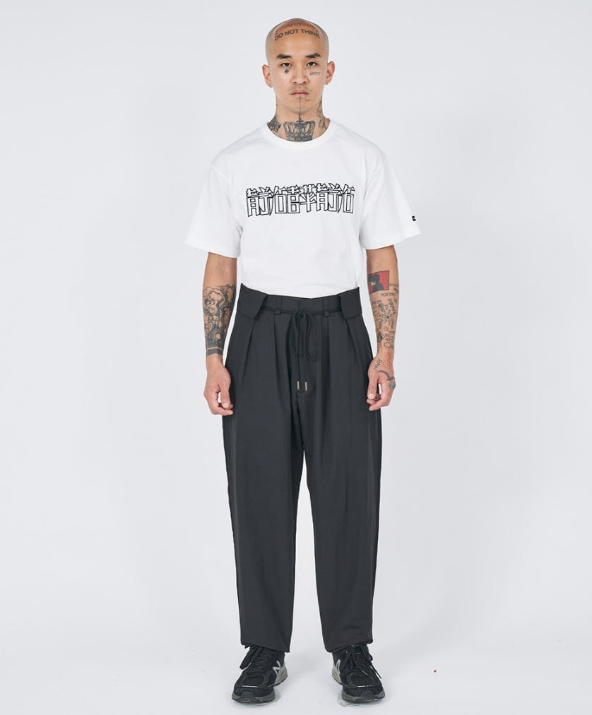 Two Tuck Nylon Baggy Pants