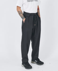 Two Tuck Nylon Baggy Pants