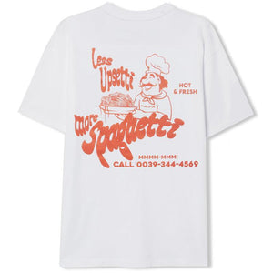 Less Upsetti Tee White