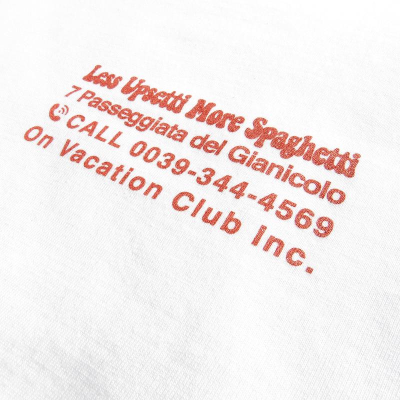 Less Upsetti Tee White