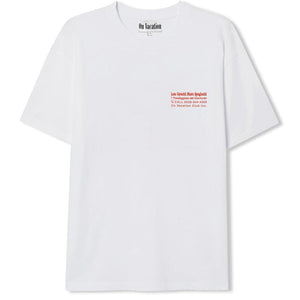 Less Upsetti Tee White