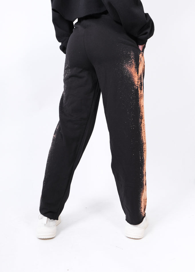 Tie Dye Pants Black