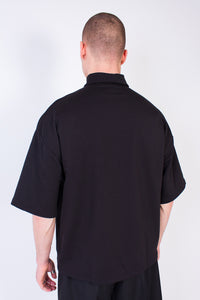 Mock Neck Tee Black Größe: one-size Farbe: black