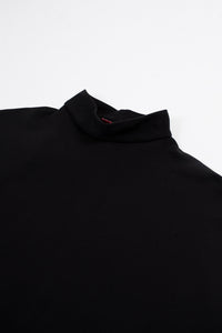 Mock Neck Tee Black Größe: one-size Farbe: black