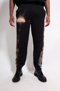 Tie Dye Pants Black